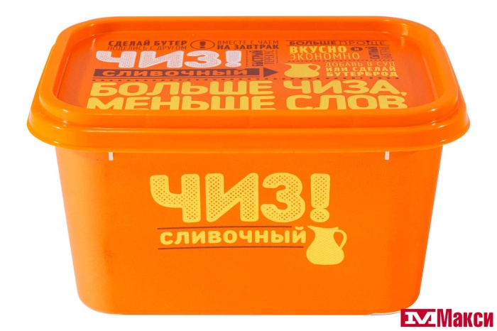 ПРОДУКТ ПЛАВЛЕНЫЙ "ЧИЗ" С СЫРОМ СЛИВОЧНЫЙ 60% 380Г (ВИТАКО) 