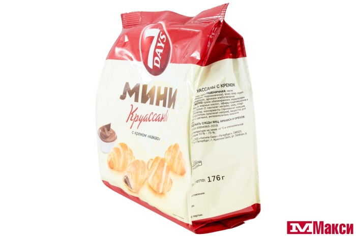 КРУАССАНЫ "7 DAYS" МИНИ 176Г(какао)