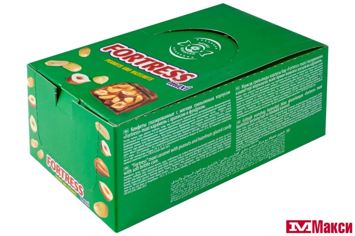 ШОКОЛАДНЫЙ БАТОНЧИК "FORTRESS" MAXI С КАРАМЕЛЬЮ, АРАХИСОМ И ФУНДУКОМ 50Г (НЕВСКИЙ КОНДИТЕР)