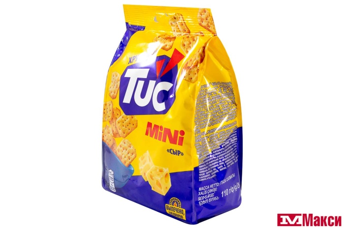 КРЕКЕР "TUC" МИНИ 110Г (МОН' ДЭЛИС РУСЬ)(со вкусом сыра)