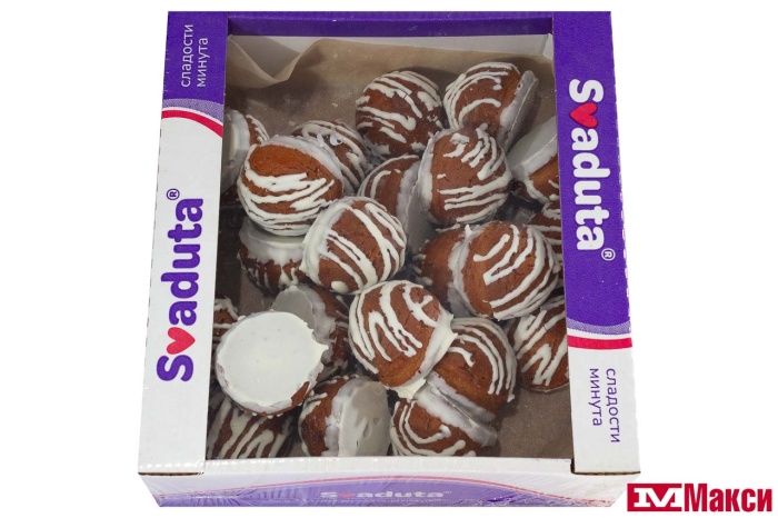ПЕЧЕНЬЕ ЗАВАРНОЕ В БЕЛОЙ ГЛАЗУРИ 350Г (SVADUTA)