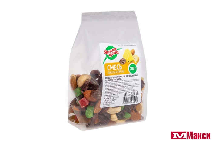 СМЕСЬ ОРЕХОВО-ЦУКАТНАЯ (ЯРКАЯ ЦЕНА) 200Г
