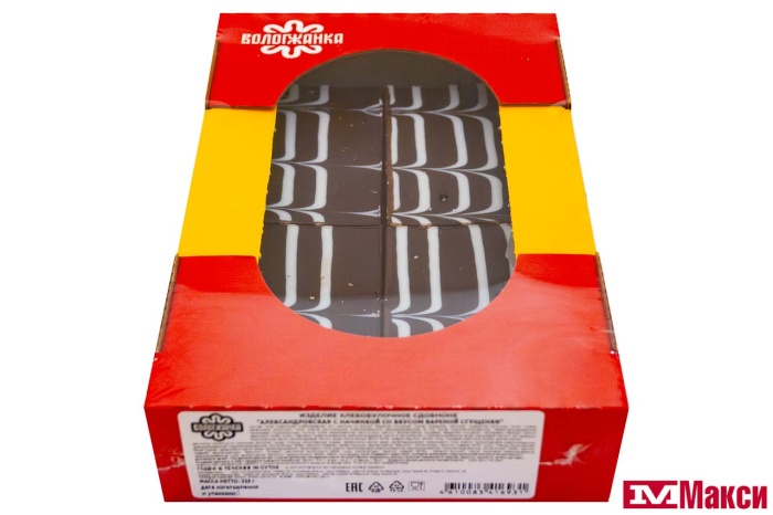 ИЗДЕЛИЕ ХЛЕБОБУЛОЧНОЕ "АЛЕКСАНДРОВСКАЯ" СО СГУЩЕНКОЙ 325Г (ВОЛОГЖАНКА) 