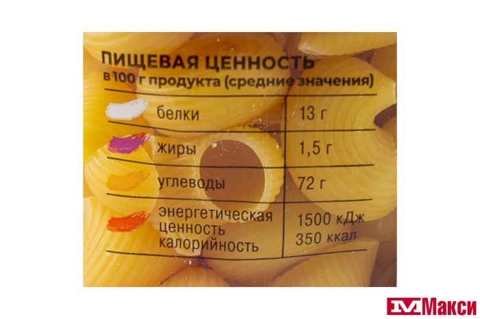 МАКАРОННЫЕ ИЗДЕЛИЯ "ШЕБЕКИНСКИЕ" №390 УЛИТКА МЕЗО 450Г
