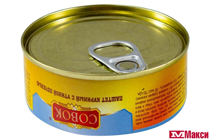 ПАШТЕТ  С УТИНОЙ ПЕЧЕНЬЮ 105Г Ж/Б КЛЮЧ (СОВОК)