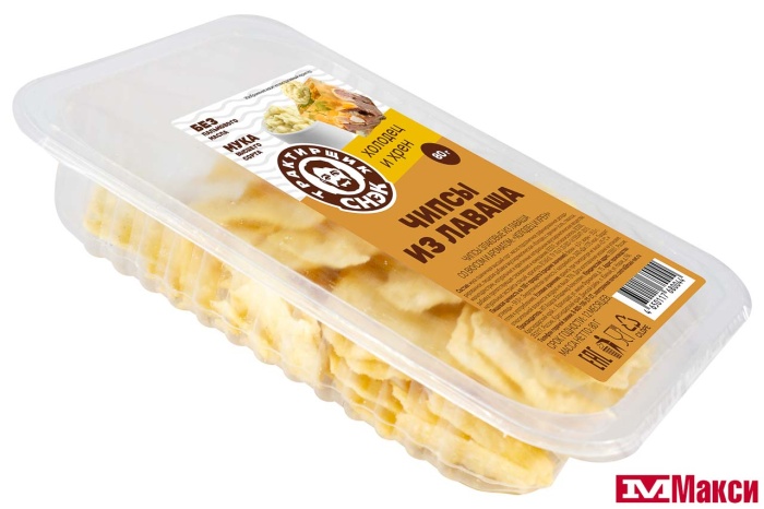 ЧИПСЫ "ТРАКТИРЩИК СНЭК" ИЗ ЛАВАША ХОЛОДЕЦ И ХРЕН 80Г