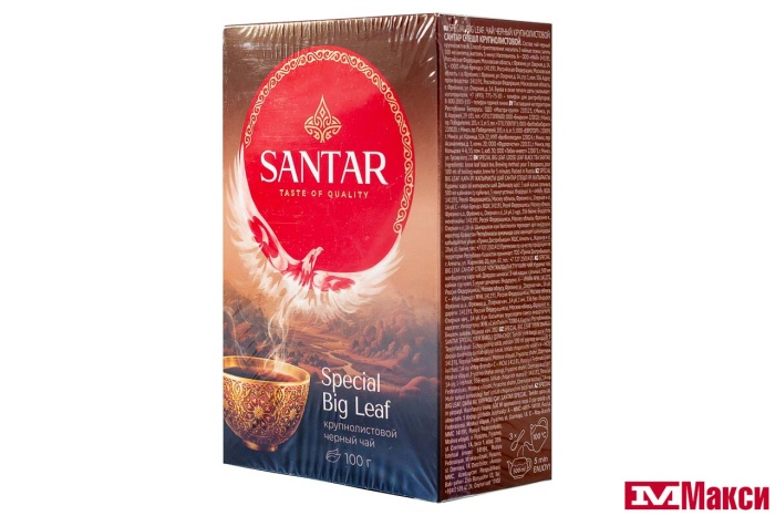 ЧАЙ "SANTAR" SPECIAL BIG LEAF ЧЕРНЫЙ ЛИСТОВОЙ 100Г (МАЙ)