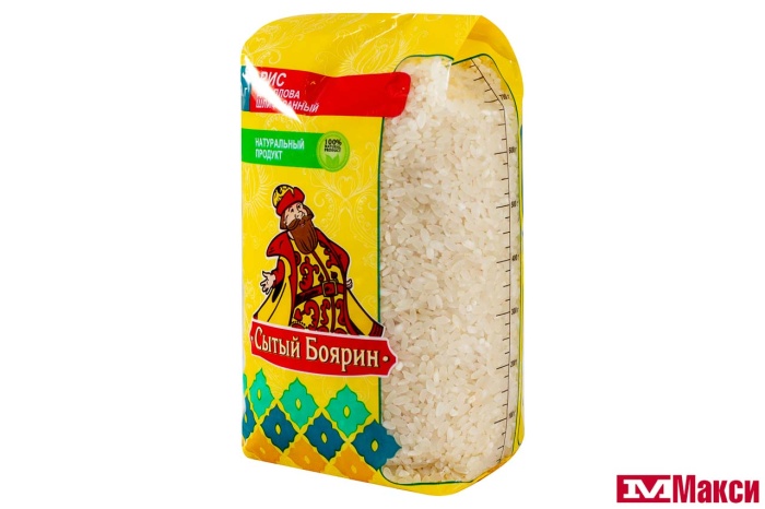 КРУПА РИС "СЫТЫЙ БОЯРИН" ДЛЯ ПЛОВА 800Г