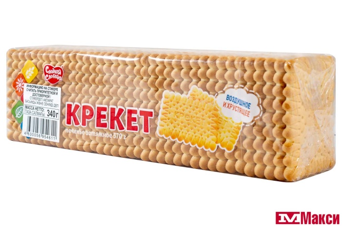 ПЕЧЕНЬЕ "КРЕКЕТ" 340Г (СЛАДКАЯ СЛОБОДА)