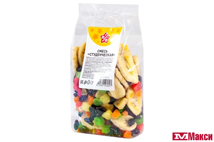 СМЕСЬ ФРУКТОВО-ОРЕХОВАЯ "СТУДЕНЧЕСКАЯ" 300Г