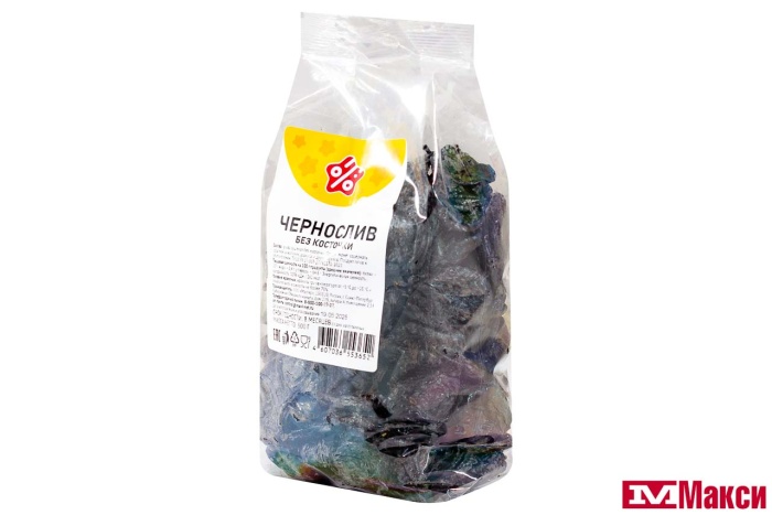 ФРУКТЫ СУШЕНЫЕ ЧЕРНОСЛИВ БЕЗ КОСТОЧКИ 500Г