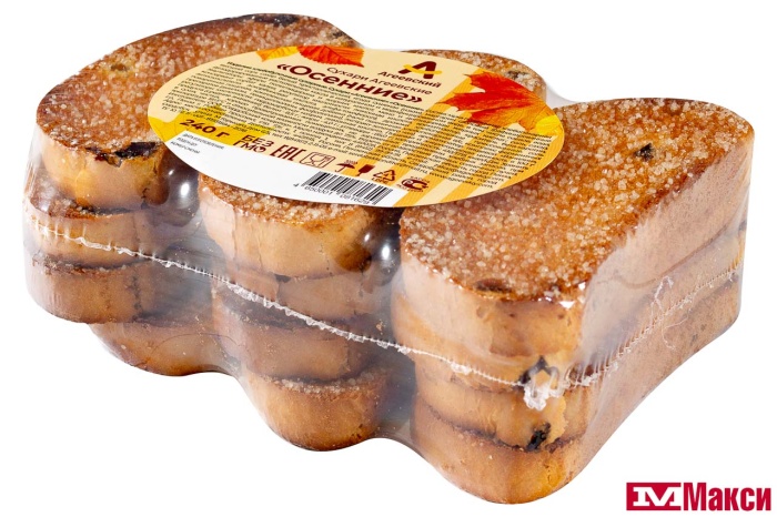 СУХАРИ "ОСЕННИЕ" 240Г (АГЕЕВСКИЙ)