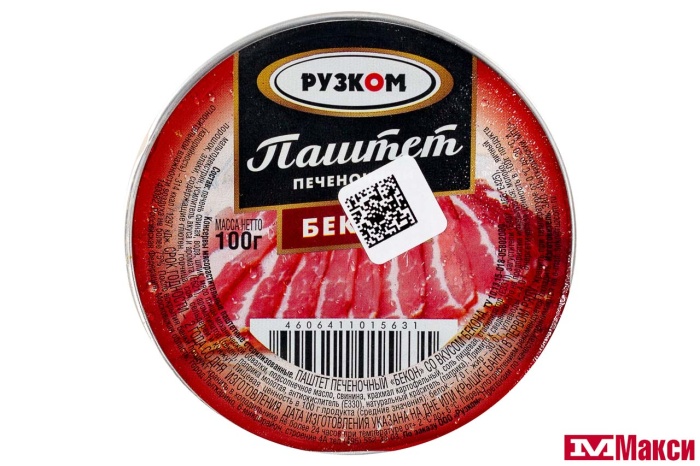 ПАШТЕТ ПЕЧЕНОЧНЫЙ 100Г (РУЗКОМ)(бекон)