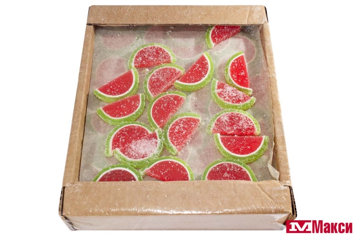 МАРМЕЛАД "ЛАБУЛЬКИ С КОРКОЙ" АРБУЗНЫЕ (ВОЛОГЖАНКА)