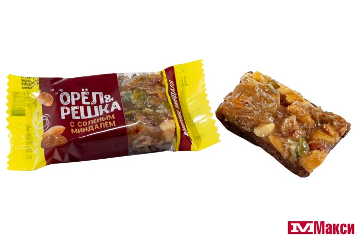 КОНФЕТЫ "ОРЕЛ И РЕШКА" С АРАХИСОМ И СОЛЕНЫМ МИНДАЛЕМ (НЕВСКИЙ КОНДИТЕР)
