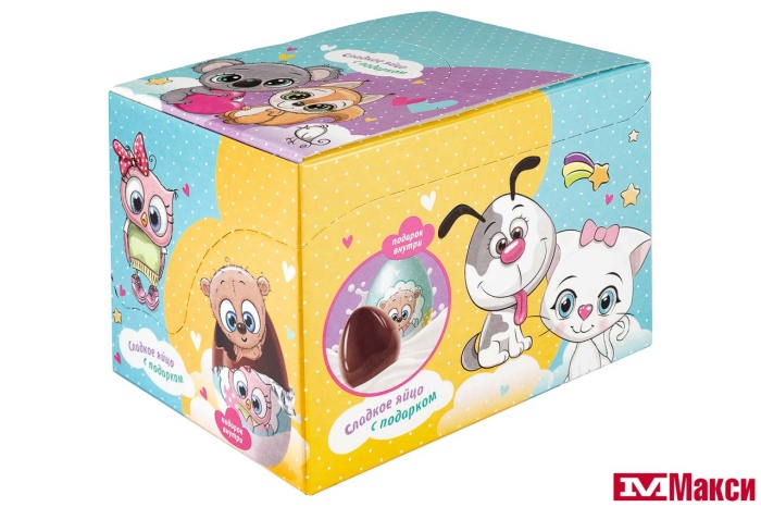 ЯЙЦО ШОКОЛАДНОЕ "SWEET FRIENDS" С ИГРУШКОЙ 20Г (КОНФИТРЕЙД)