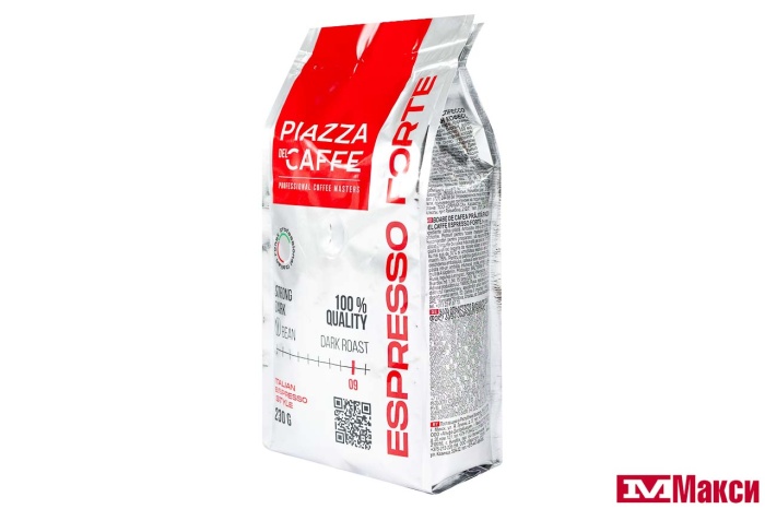 КОФЕ В ЗЕРНАХ "PIAZZA DEL CAFFE" ESPRESSO FORTE 230Г (ОРИМИ-ТРЭЙД)