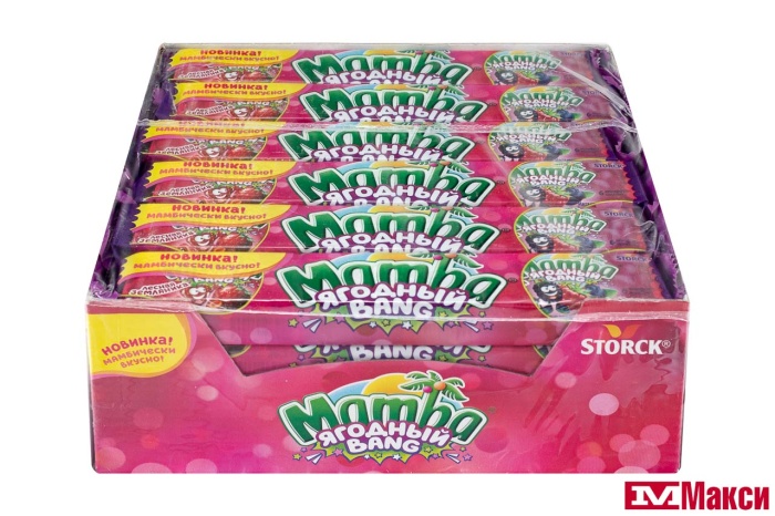 ЖЕВАТЕЛЬНАЯ КОНФЕТА "МАМБА" ЯГОДНЫЙ BANG 79,5Г (STORCK)