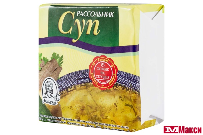 СУП БЫСТРОГО ПРИГОТОВЛЕНИЯ "РАССОЛЬНИК" 200Г (ГЕРКУЛЕС)