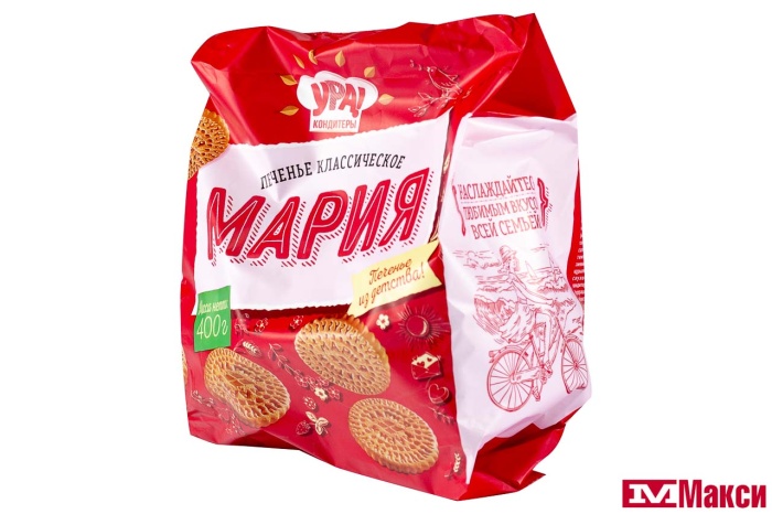 ПЕЧЕНЬЕ "МАРИЯ" 400Г (УРА КОНДИТЕРЫ)