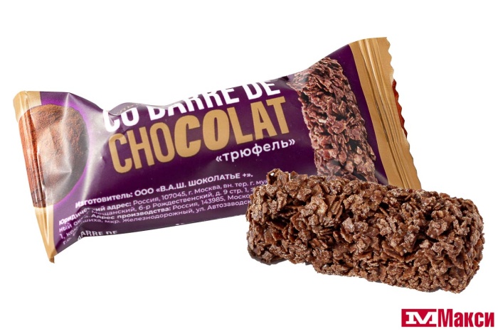 КОНФЕТЫ "CO BARRE DE CHOCOLAT" МУЛЬТИЗЛАКОВЫЕ "ТРЮФЕЛЬ" (В.А.Ш ШОКОЛАТЬЕ)