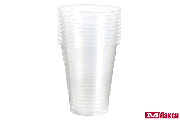 СТАКАН ОДНОРАЗОВЫЙ ПРОЗРАЧНЫЙ 200МЛ 12ШТ (СЕМЬЯ ДОВОЛЬНА)