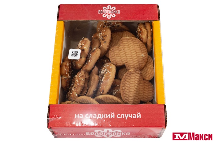 ПЕЧЕНЬЕ "ГРИБНАЯ ПОЛЯНКА С КУНЖУТОМ" 250Г (ВОЛОГЖАНКА)