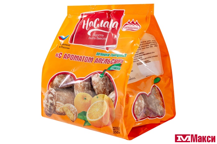 ПРЯНИКИ "САЖИНСКИЙ" С АРОМАТОМ АПЕЛЬСИН МИНИ 350Г (ВОРОНЕЖ)