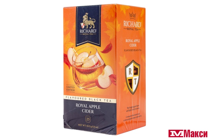 ЧАЙ "RICHARD" ROYAL APPLE CIDER ЧЕРНЫЙ 25ПАК (МАЙ)