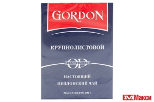 ЧАЙ ЧЕРНЫЙ "GORDON" ЦЕЙЛОНСКИЙ КРУПНЫЙ ЛИСТ 100Г 