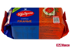 ХЛЕБЦЫ РЖАНЫЕ ХРУСТЯЩИЕ "ЩЕДРЫЕ" 100Г