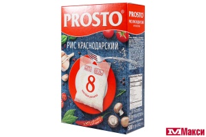 КРУПА РИС КРАСНОДАРСКИЙ КРУГЛОЗЕРНЫЙ "PROSTO" 500Г ВАРОЧНЫЕ ПАКЕТЫ (АНГСТРЕМ)