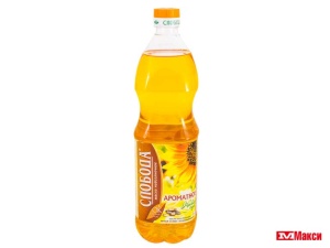 МАСЛО ПОДСОЛНЕЧНОЕ "СЛОБОДА" НЕРАФИНИРОВАННОЕ 1Л ПЛ/Б