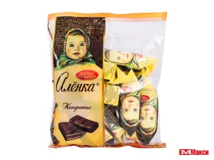 ШОКОЛАДНЫЕ КОНФЕТЫ "АЛЕНКА" 250Г (КРАСНЫЙ ОКТЯБРЬ)