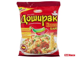 ЛАПША БЫСТРОГО ПРИГОТОВЛЕНИЯ "ДОШИРАК" КВИСТИ В АССОРТИМЕНТЕ 70Г(с говядиной)