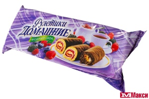 РУЛЕТИКИ "ДОМАШНИЕ" В АССОРТИМЕНТЕ 150Г (РАМЕНСКИЙ КК)(ягодное ассорти)