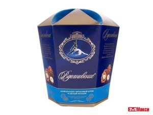 ШОКОЛАДНЫЕ КОНФЕТЫ "ВДОХНОВЕНИЕ" В АССОРТИМЕНТЕ 150Г (КРАСНЫЙ ОКТЯБРЬ)(шоколадно-ореховый крем и целый фундук)