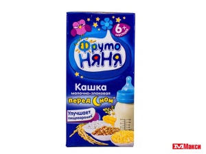 КАШКА МОЛОЧНАЯ ЖИДКАЯ "ФРУТОНЯНЯ" 0,2Л ПАКЕТ (ПРОГРЕСС) (БЗМЖ)(мультизлаковая)