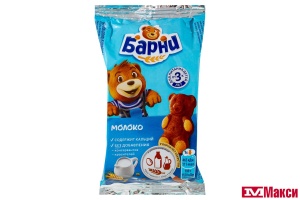 БИСКВИТ "МЕДВЕЖОНОК БАРНИ" С НАЧИНКОЙ 30Г (МОН' ДЭЛИС РУСЬ)(молочной)