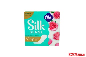 ПРОКЛАДКИ ГИГИЕНИЧЕСКИЕ "OLA" SILK SENSE DAILY ЕЖЕДНЕВНЫЕ АРОМАТИЗИРОВАННЫЕ 60ШТ В АССОРТИМЕНТЕ(бархатная роза)
