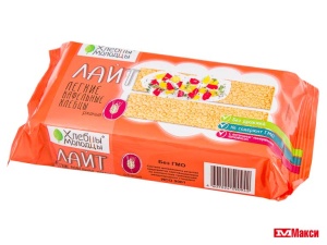 ХЛЕБЦЫ ВАФЕЛЬНЫЕ "ХЛЕБЦЫ-МОЛОДЦЫ" ЛАЙТ В АССОРТИМЕНТЕ 70Г(ржаные)