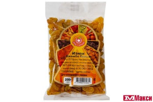 ФРУКТЫ СУШ.(ДАР СОЛНЦА) ИЗЮМ "ДЖАМБО" БЕЛЫЙ 200Г