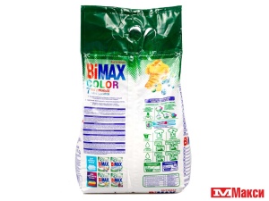 ПОРОШОК СТИРАЛЬНЫЙ "BIMAX" АВТОМАТ КОЛОР 3КГ