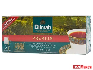 ЧАЙ "DILMAH" ЧЕРНЫЙ 25 ПАКЕТИКОВ С ЯРЛЫЧКАМИ