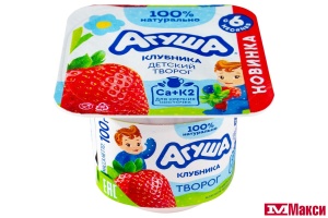 ТВОРОГ "АГУША" ФРУКТОВЫЙ 3,9% 100Г (ВИММ-БИЛЛЬ-ДАНН) (БЗМЖ)(клубника)