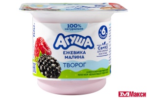 ТВОРОГ "АГУША" ФРУКТОВЫЙ 3,9% 100Г (ВИММ-БИЛЛЬ-ДАНН) (БЗМЖ)(ежевика-малина)