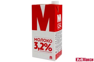 МОЛОКО "М" ЛИАНОЗОВСКОЕ УЛЬТРАПАСТЕРИЗОВАННОЕ 3,2% 950Г (ВИММ-БИЛЛЬ-ДАНН) (БЗМЖ)