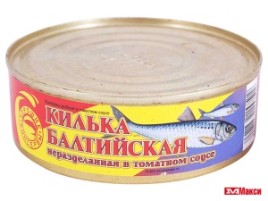 КИЛЬКА В ТОМАТНОМ СОУСЕ 240Г Ж/Б