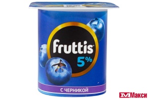 ПРОДУКТ ЙОГУРТНЫЙ "ФРУТТИС" СЛИВОЧНЫЙ 5% 115Г (CAMPINA) (БЗМЖ)(вишня;черника)