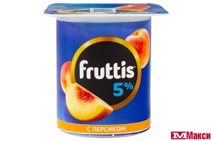 ПРОДУКТ ЙОГУРТНЫЙ "ФРУТТИС" СЛИВОЧНЫЙ 5% 115Г (CAMPINA) (БЗМЖ)(персик-клубника)